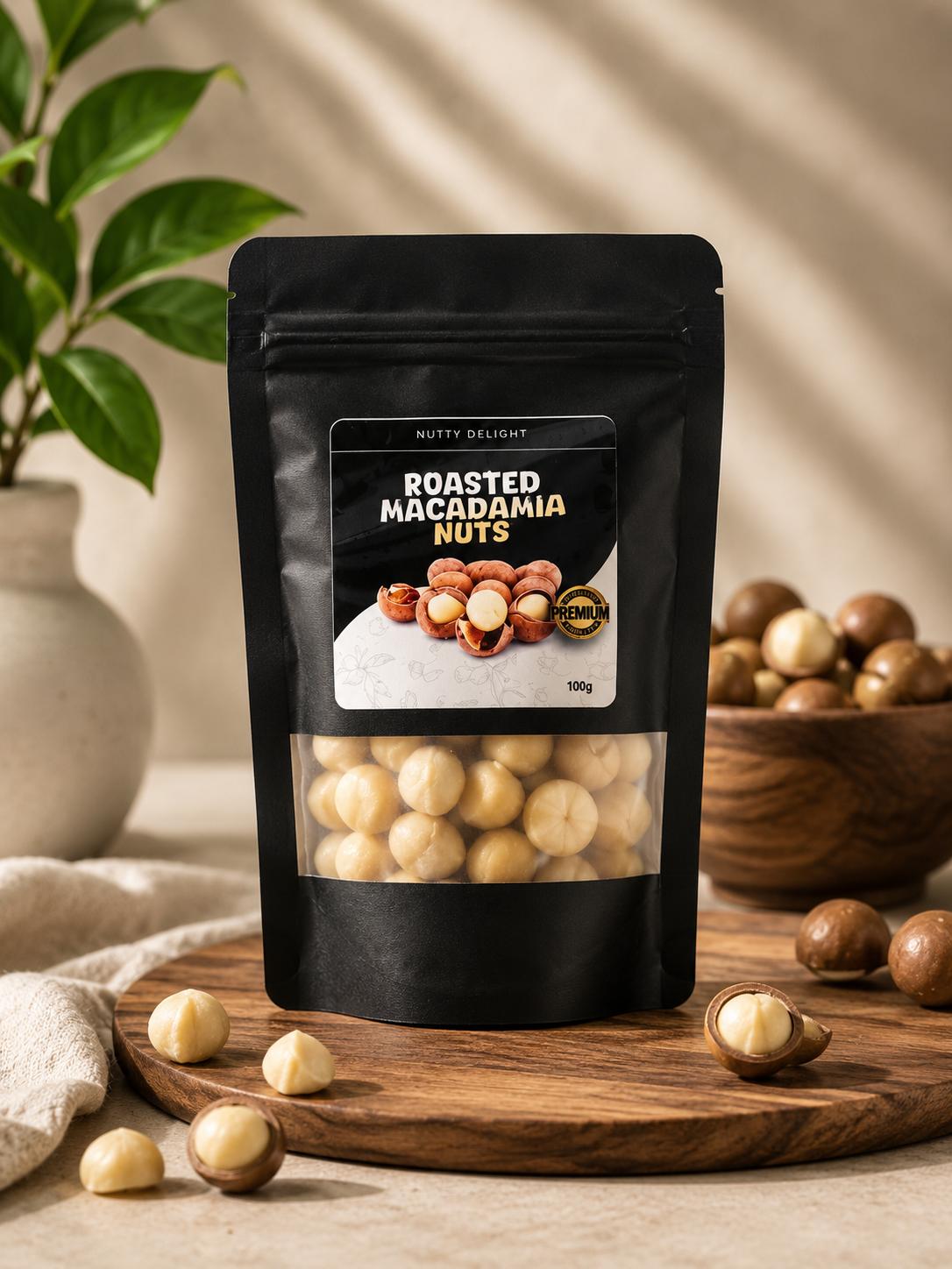 Roasted Macadamia Nuts, Unsalted
